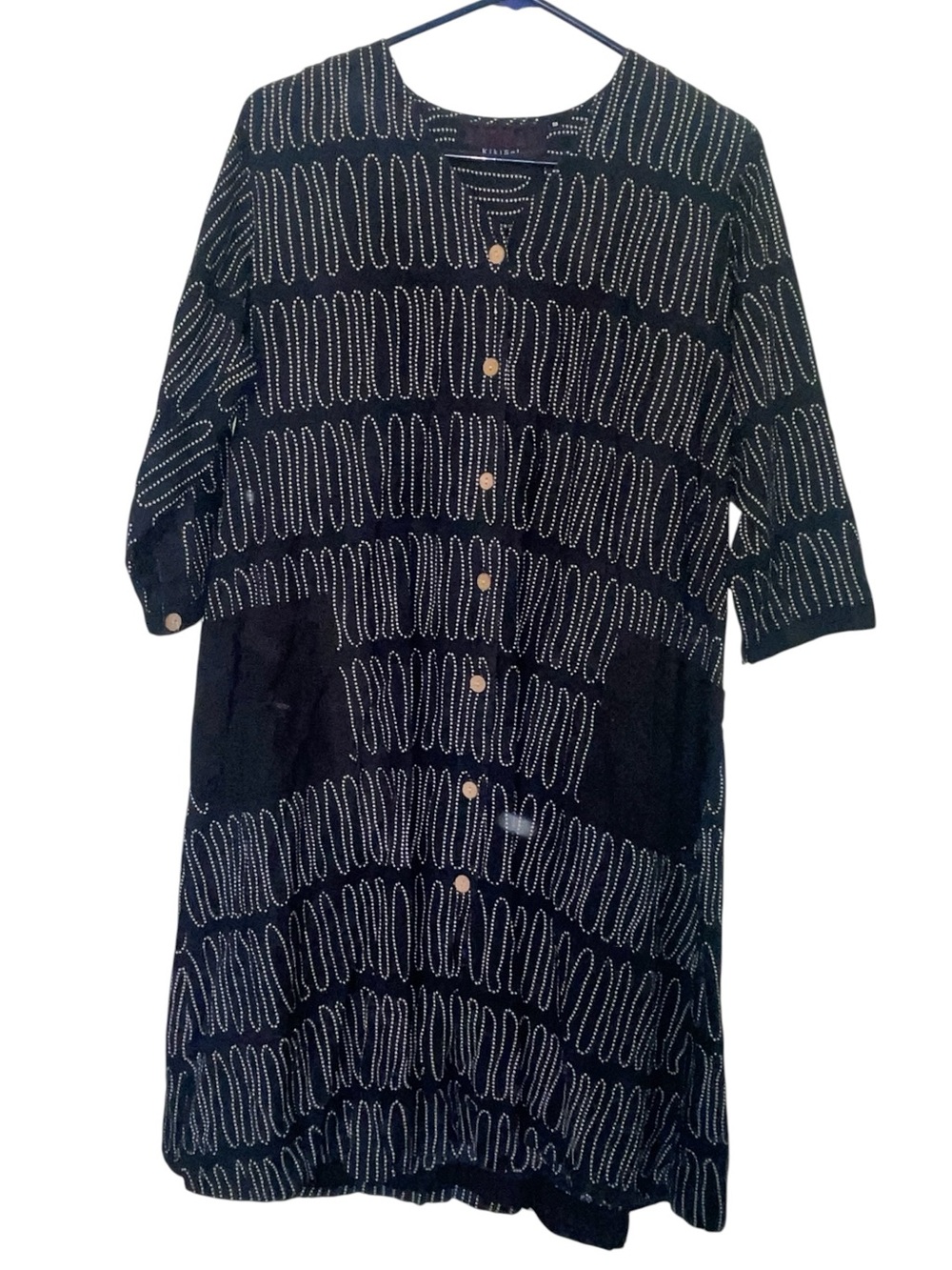 Artisan Kiki Sol cotton tunic/dress. Size medium GUC - Picture 4 of 9